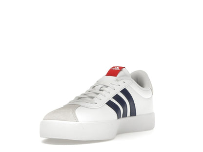 adidas Vl Court 3.0 Cloud White Dark Blue Better Scarlet