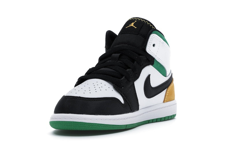 Jordan 1 Mid SE White Laser Orange Lucky Green (PS)