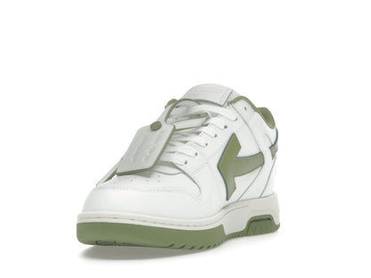 OFF-WHITE Out Of Office OOO Low Tops White Sage