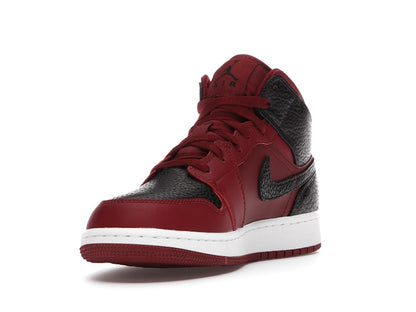 Jordan 1 Mid Team Red Black White (GS)