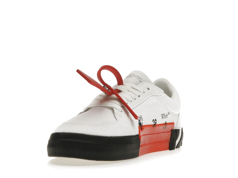 OFF-WHITE Vulcanized Low White Teal Canvas