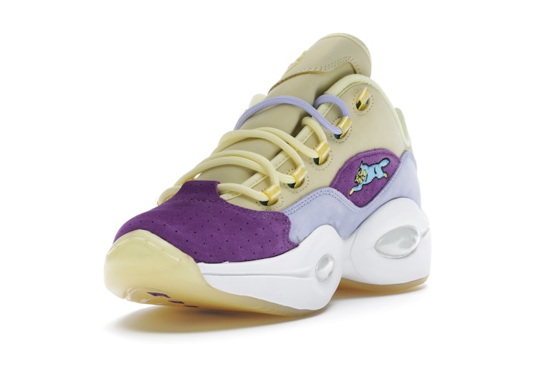 Reebok Question Low BBC Ice Cream Running Dog Yellow Purple