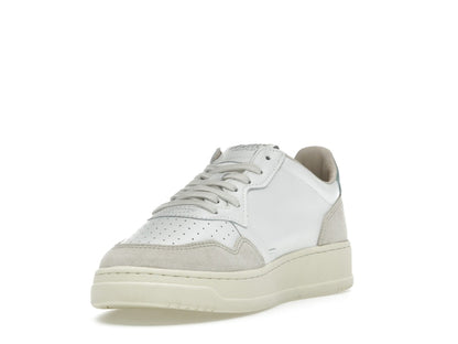 Autry Medalist Leather Low White Silver Blue
