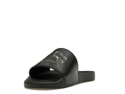 Burberry Check EKD Motif Slide Black