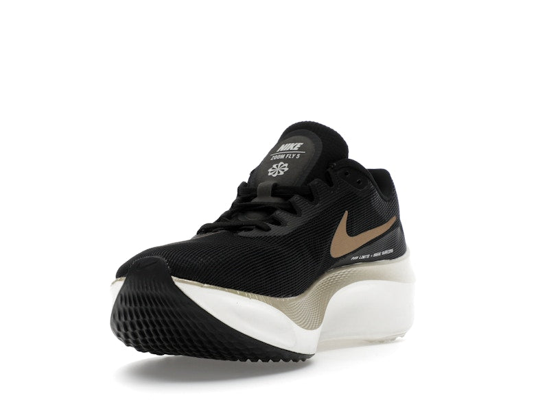 Nike Zoom Fly 5 Black Metallic Gold Grain