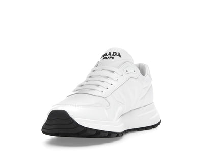 Prada PRAX 01 Sneakers Re-Nylon Brushed Leather White Black