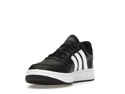 adidas Hoops 3.0 Low Black White Stripes