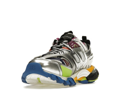Balenciaga Track Leather Free White Silver Multi