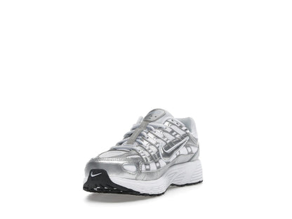 Nike P-6000 White Metallic Silver (GS)