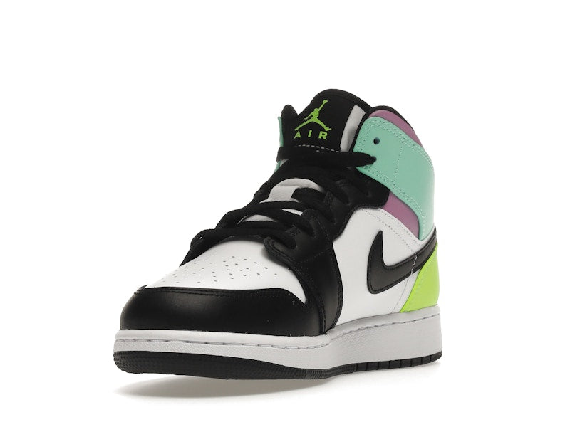 Jordan 1 Mid Pastel Black Toe (GS)