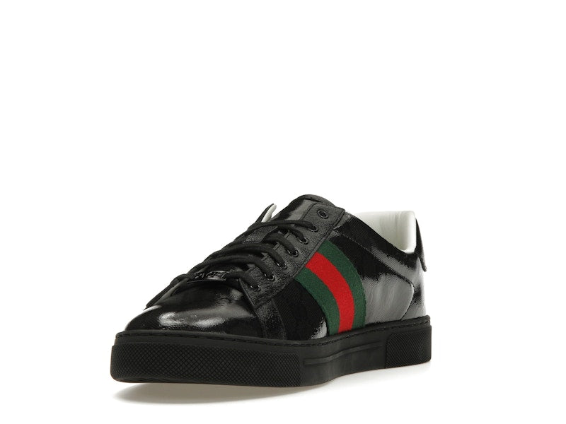Gucci Ace GG Crystal Canvas Black