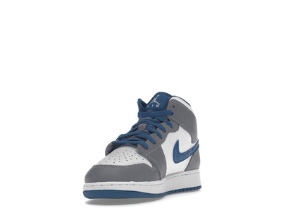 Jordan 1 Mid True Blue Cement (GS)