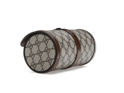 Gucci Supreme Monogram Watch Role Bag Brown