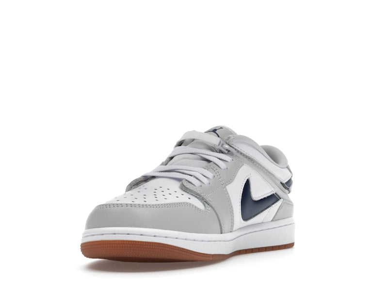 Jordan 1 Low EasyOn White Neutral Grey Gum Midnight Navy
