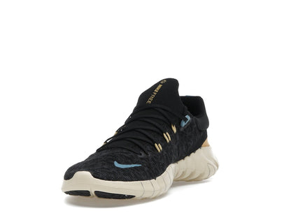 Nike Free Run 5.0 Next Nature Black Anthracite Wheat Gold Noise Aqua (Women's)