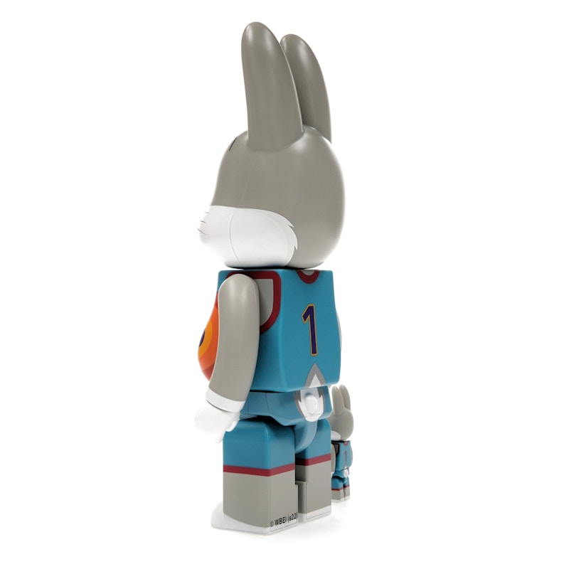 Bearbrick x Space Jam: A New Legacy Rabbrick Bugs Bunny 100% & 400% Set Grey