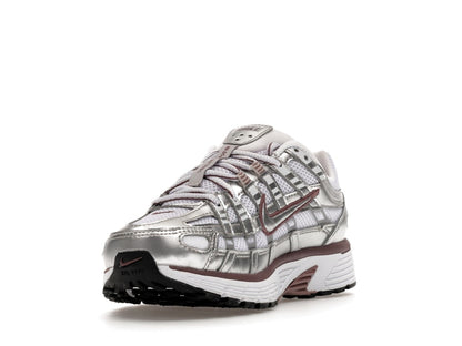 Nike P-6000 White Metallic Silver Tattoo (Women's)