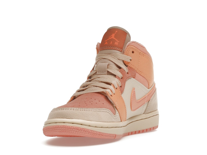 Jordan 1 Mid Apricot Orange (Women's)