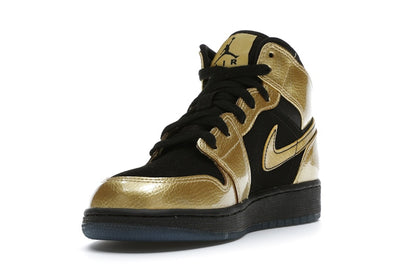 Jordan 1 Mid Metallic Gold Coin Black (GS)