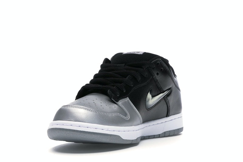 Nike SB Dunk Low Supreme Jewel Swoosh Silver