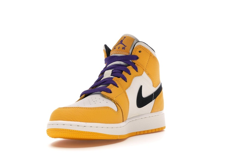 Jordan 1 Mid SE Lakers (GS)