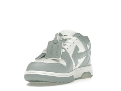 OFF-WHITE Out Of Office OOO Low Tops White Grey