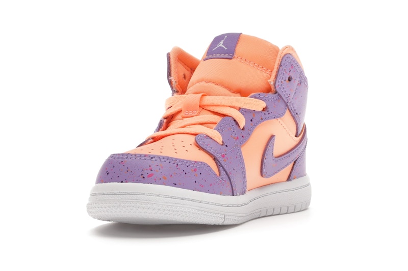 Jordan 1 Mid Paint Splatter Orange Purple (TD)