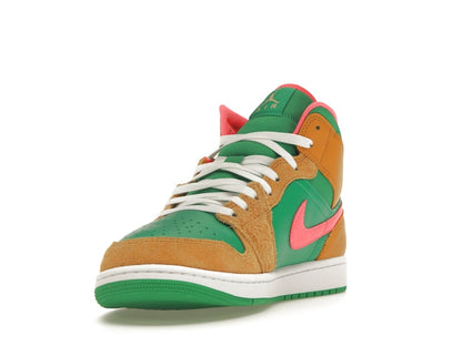 Jordan 1 Mid SE Wheat Watermelon