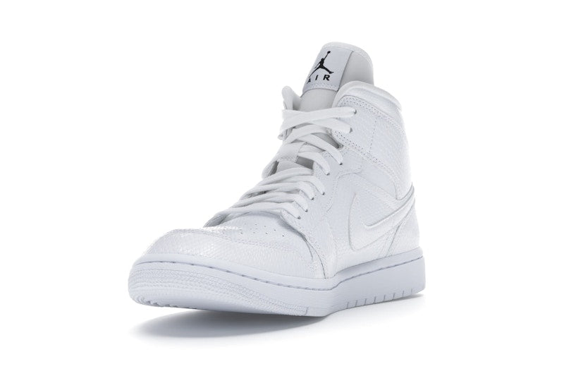 Jordan 1 Mid White Snakeskin (Women's)