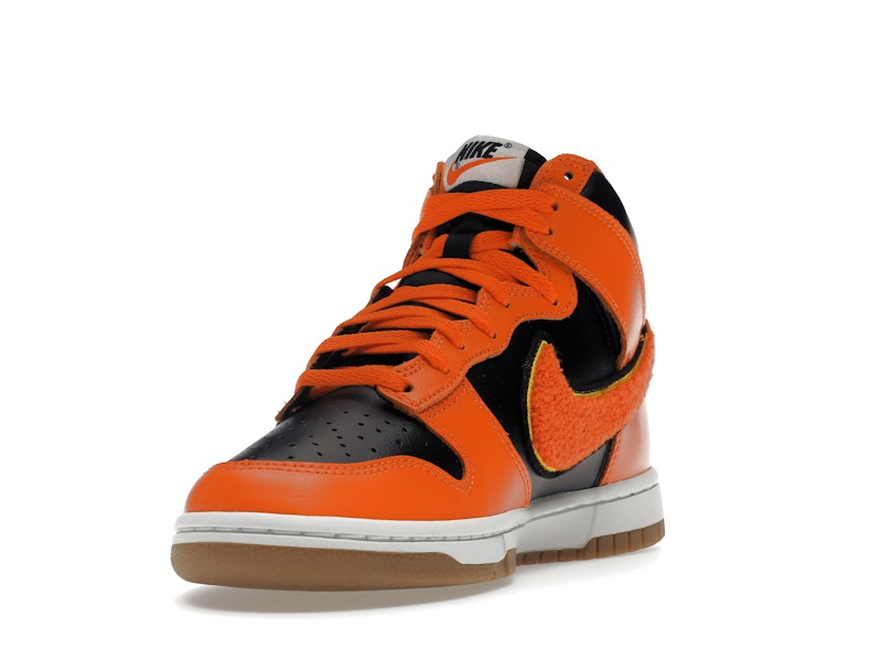 Nike Dunk High Retro Chenille Swoosh Safety Orange