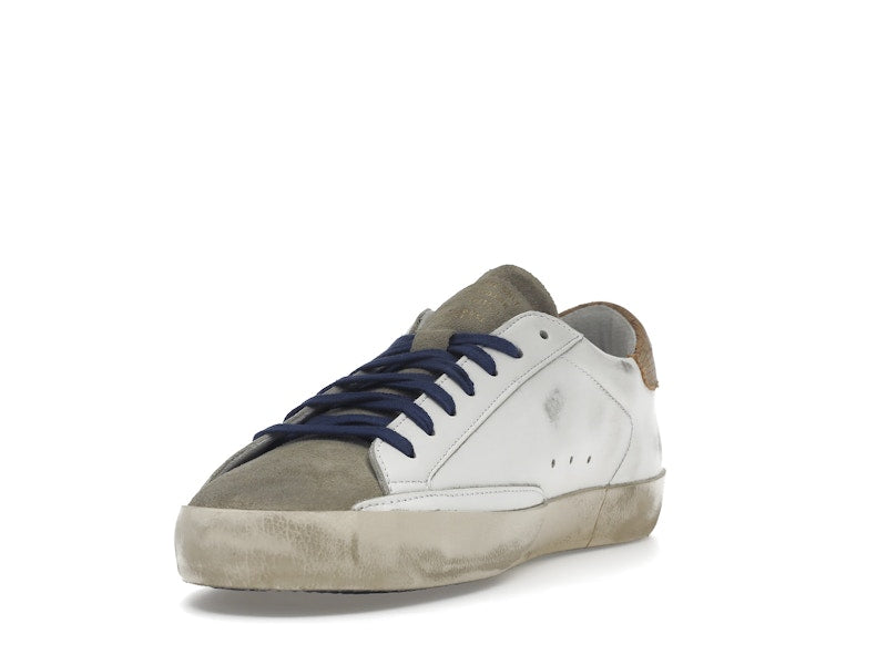 Golden Goose Super-Star Suede Toe White Taupe Royal Blue Black