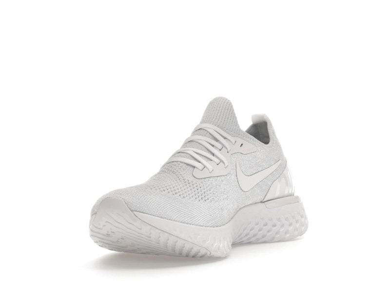 Nike Epic React Flyknit True White