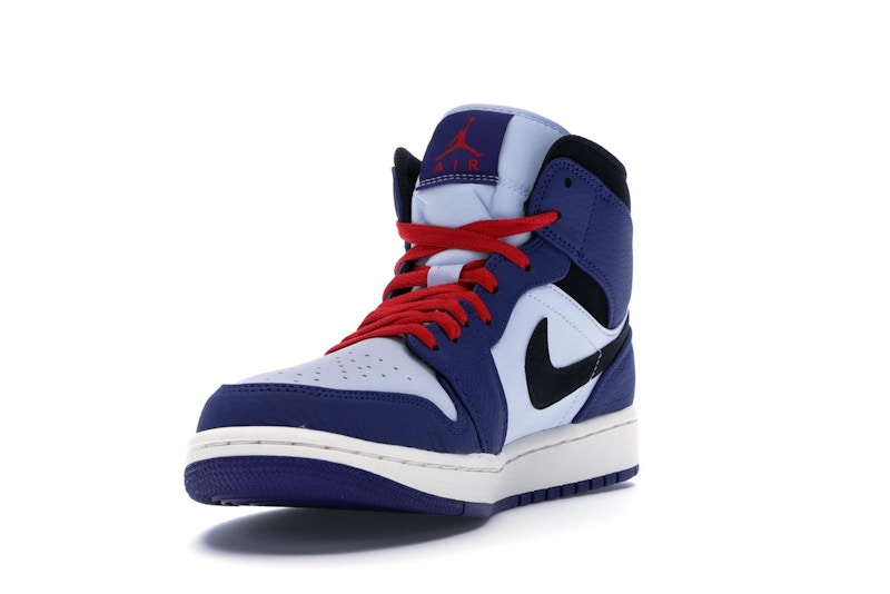 Jordan 1 Mid Deep Royal Blue Black