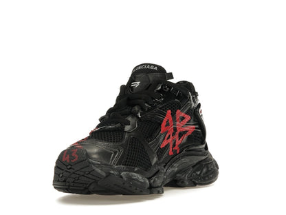 Balenciaga Runner Graffiti Black Red