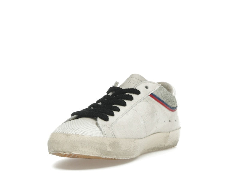 Golden Goose Super Star White Grey Red Blue