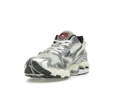 Mizuno Wave Rider 10 White Black Rythmic Red