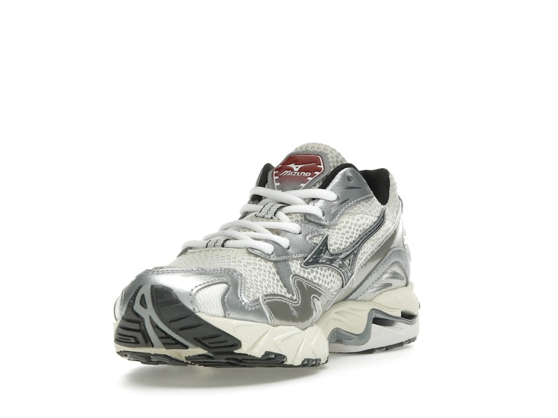 Mizuno Wave Rider 10 White Black Rythmic Red