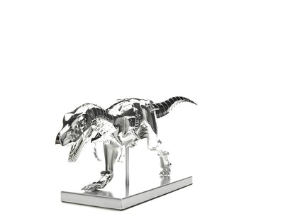 Hajime Sorayama T-Rex Cyborg Dinosaur Figure Silver
