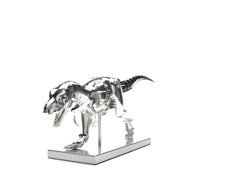 Hajime Sorayama T-Rex Cyborg Dinosaur Figure Silver