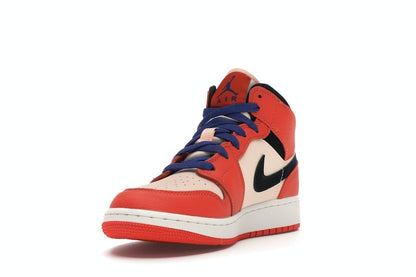 Jordan 1 Mid Team Orange Black (GS)