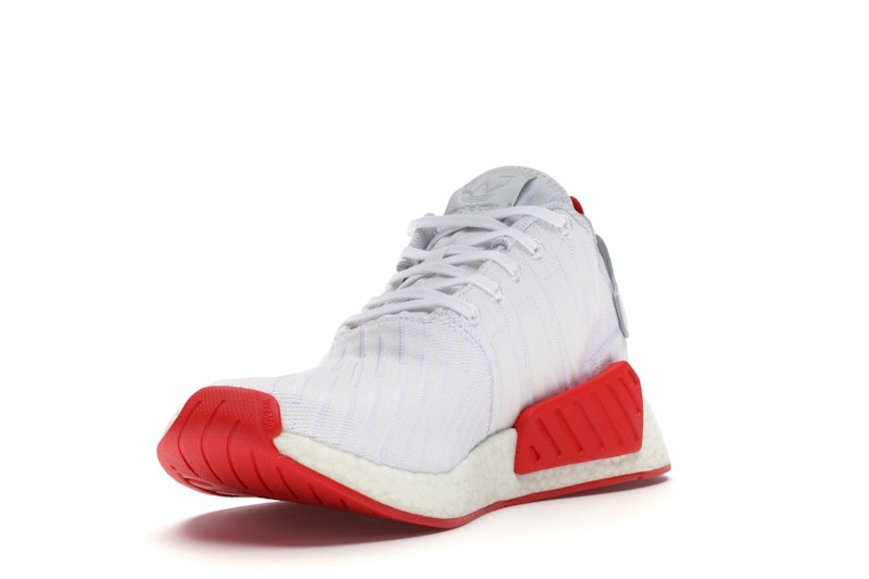 adidas NMD R2 White Core Red Two Toned
