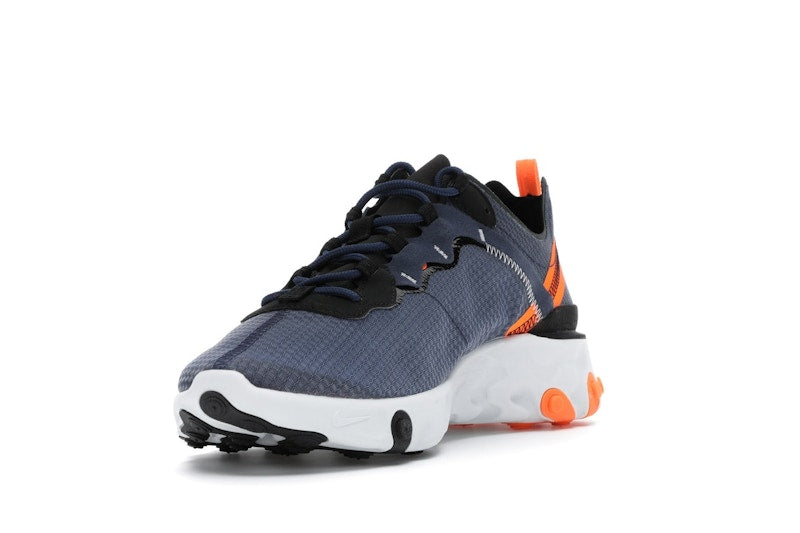Nike React Element 55 SE Midnight Navy Total Orange