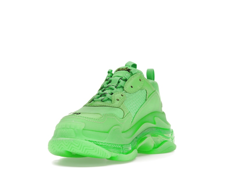 Balenciaga Triple S Soft Neon Green Clear Sole (Women's)