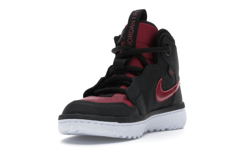 Jordan 1 High React Black Noble Red