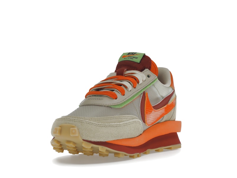 Nike LD Waffle sacai CLOT Kiss of Death Net Orange Blaze