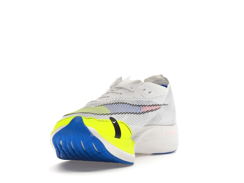 Nike ZoomX Vaporfly Next% 2 White Volt Racer Blue