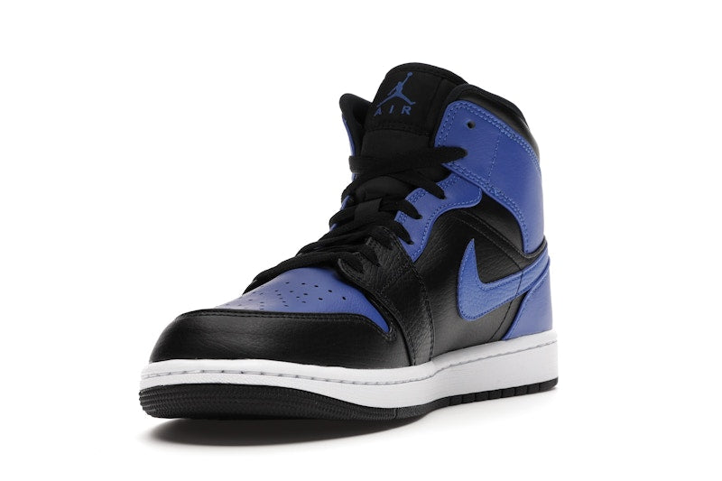 Jordan 1 Mid Hyper Royal Tumbled Leather
