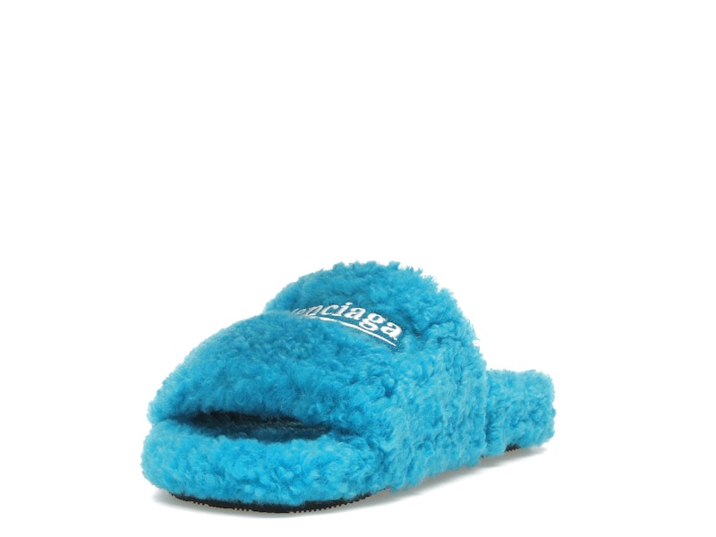 Balenciaga Furry Slide Sky Blue