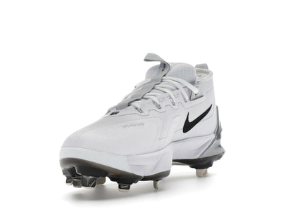 Nike Force Zoom Trout 9 Elite White Black Pure Platinum Metallic Silver