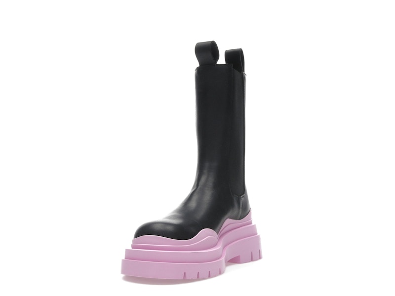 Bottega Veneta Tire Chelsea Boot Black Gloss (Women's)